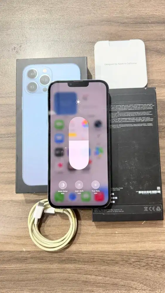 Iphone 13 Promax 512GB Blue Dualsim Nano ON Lengkap Terdaftar