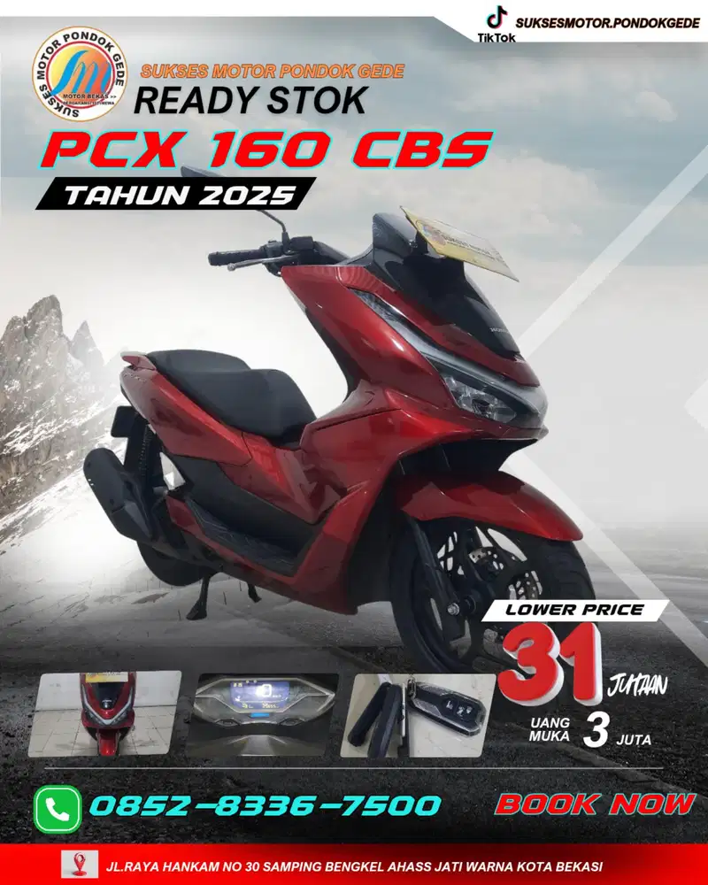 HONDA PCX 160 CBS TAHUN 2025 CASH DAN KREDIT