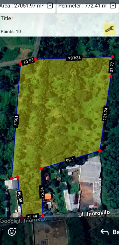 Luas 2.7 Ha Tanah Zona Industri di Poros Jalan Raya Oasuruan