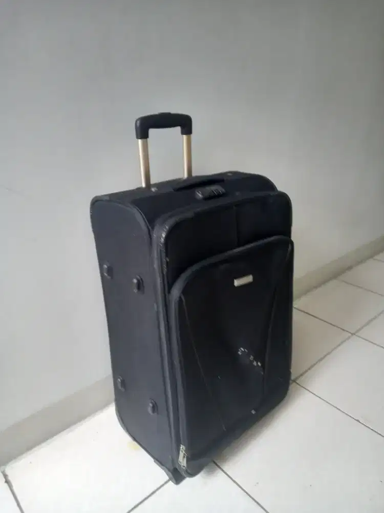 Koper kain kanvas 24 inch Crocodile  mulus kunci masih berfungsi