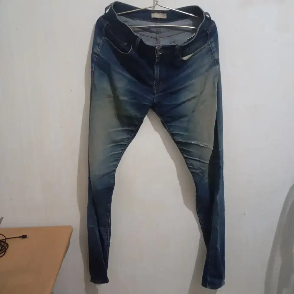 Jeans Pria Uniqlo Strecth