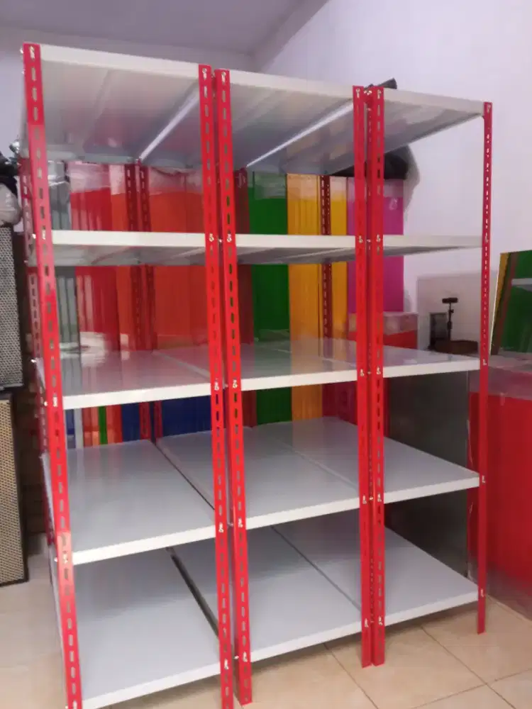 Rak besi rak siku rak toko rak buku