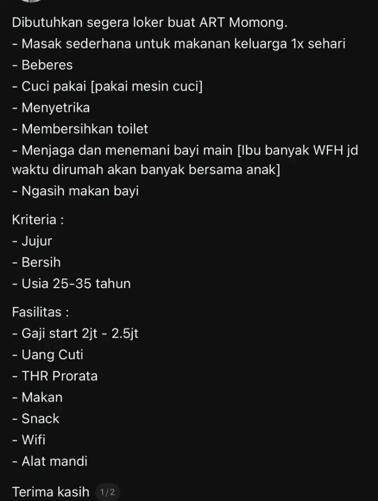 LOKER ART MOMONG NGINAP