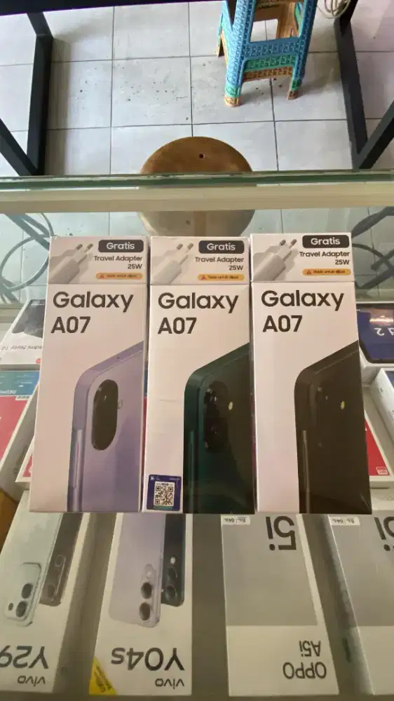 Redy Samsung galaxy A07 6/128 NEW Garansi resmi 1thn