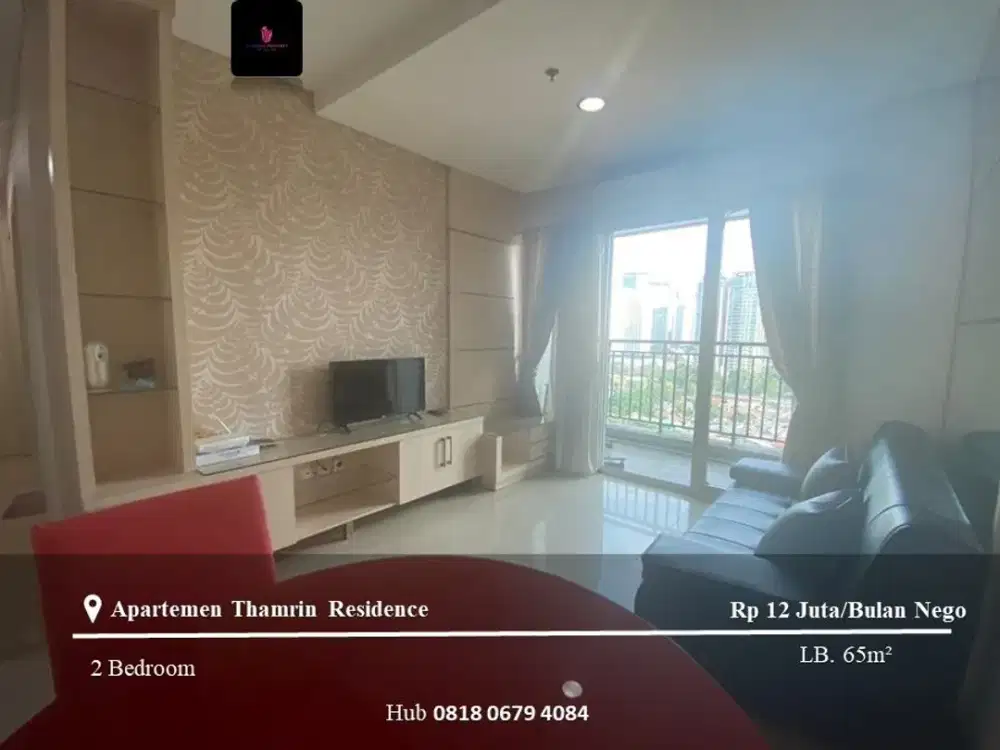 Disewakan Apartement Thamrin Residence 2BR Low Floor Furnished