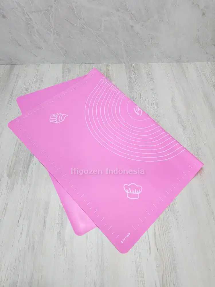 Preloved Silikon Baking Rubber Jumbo 70x50 cm – Warna Pink