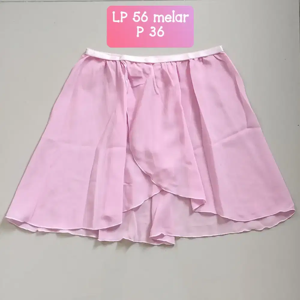 Rok balet bahan furing halus, preloved