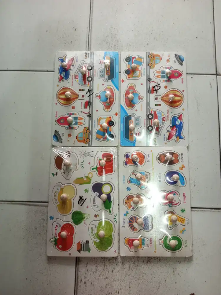 Mainan Anak Puzzle kAyu pin