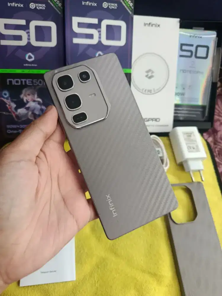 Infinix note 50 PRO Titaniun Gray fullset
