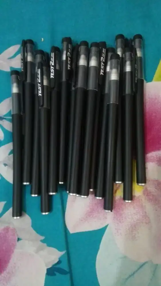 Pulpen Test 2 Hitam 0.5mm - Banyak Stok! Cocok Sekolah/Kantor 20 pcs