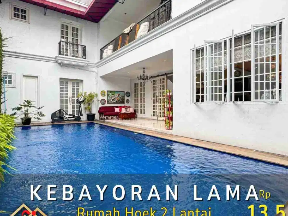 DIJUAL RUMAH HOOK 2 LANTAI SIAP HUNI DI KEBAYORAN LAMA JAKARTA SELATAN