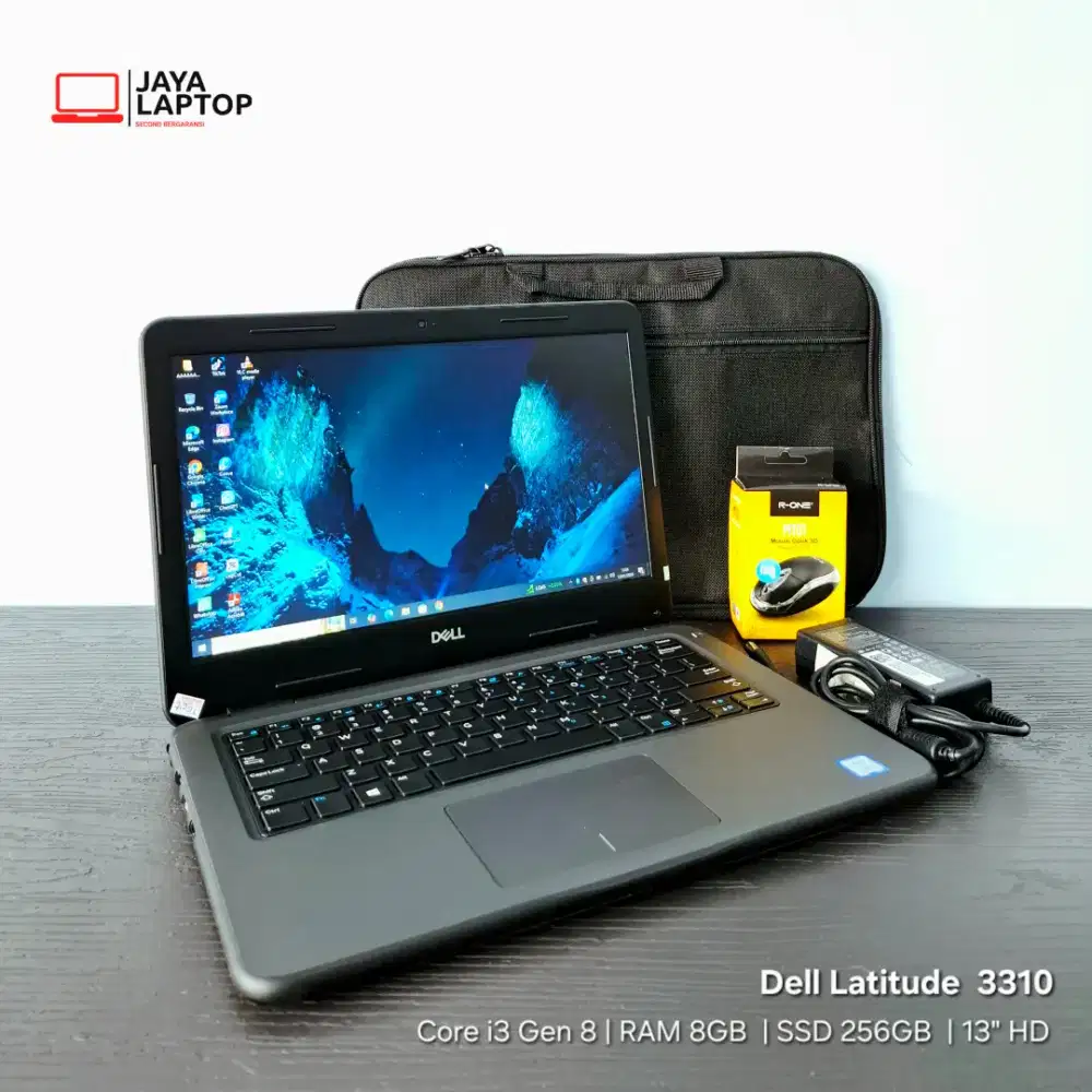 Dell Latitude 3310 Core i3 Gen 8 RAM 8GB SSD 256GB Laptop Second Bekas