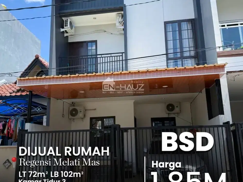 (MT) DiJual Rumah Regensi Melati Mas, BSD