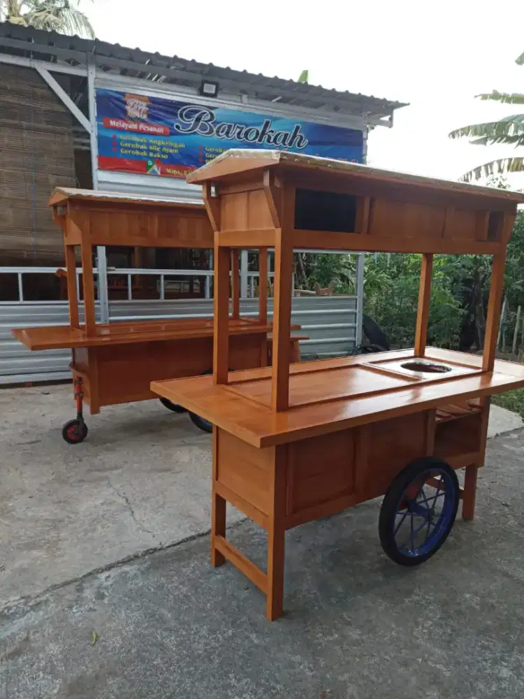 Gerobak Angkringan Bakso Mie Ayam PeceL Bubur Sate Martabak Ronde dlL