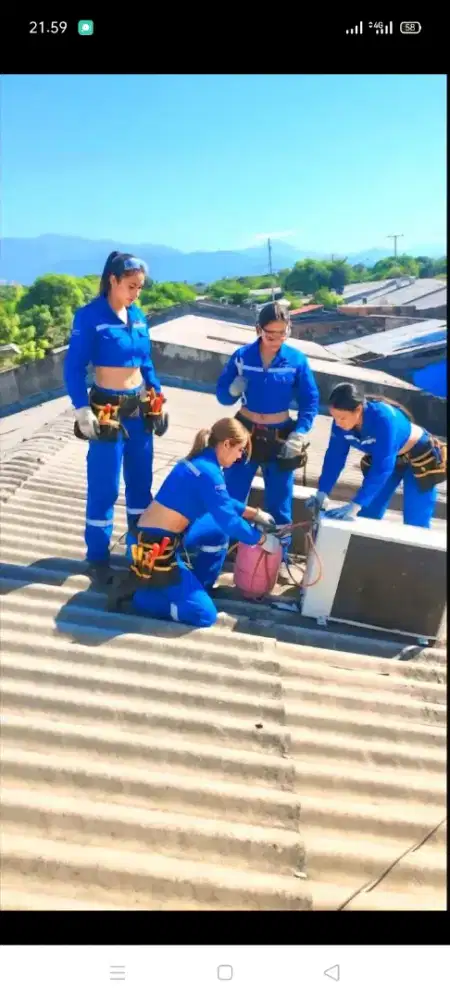 Jasa servis AC kulkas mesin cuci kompa air dll