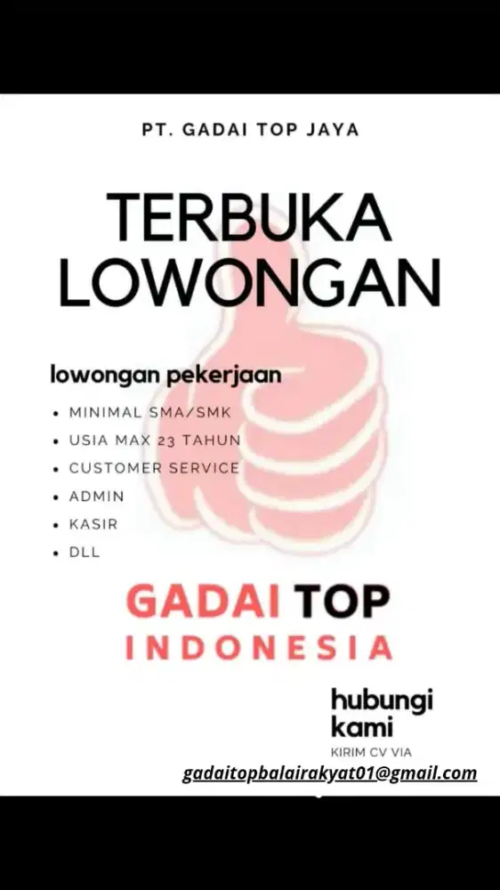 LOWONGAN PEKERJAAN