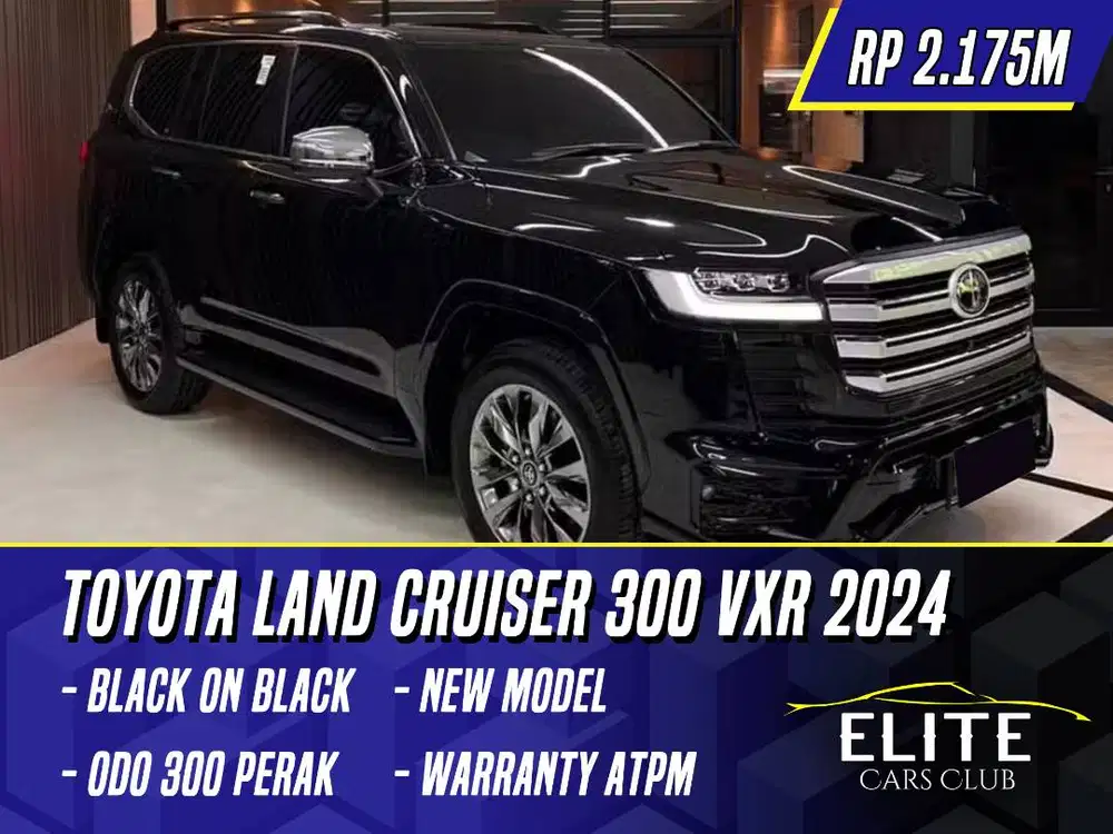 Toyota Land Cruiser 300 VXR 2024 NIK 2023 Black Hitam LC VX R LC300