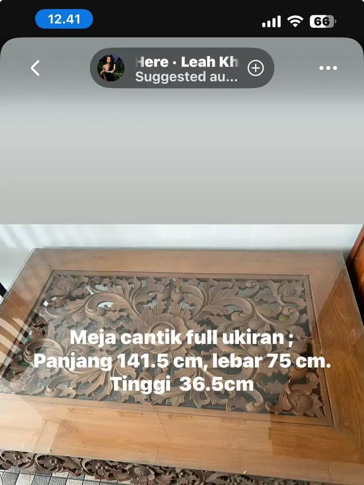 Meja full ukiran cantik