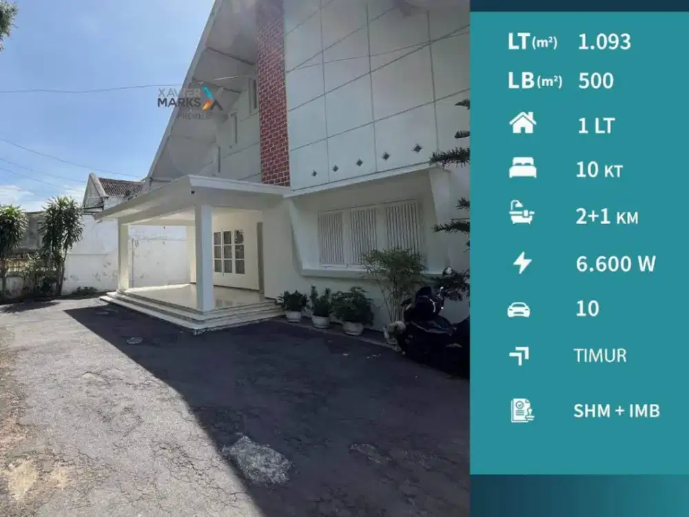 Rumah Klasik Luas Tengah Kota Terawat di Klojen Malang