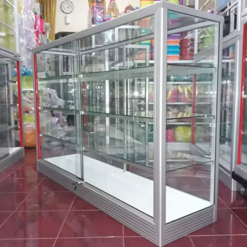 Etalase Panjang 1,5Mx1M Barang Baru & Siap Kirim