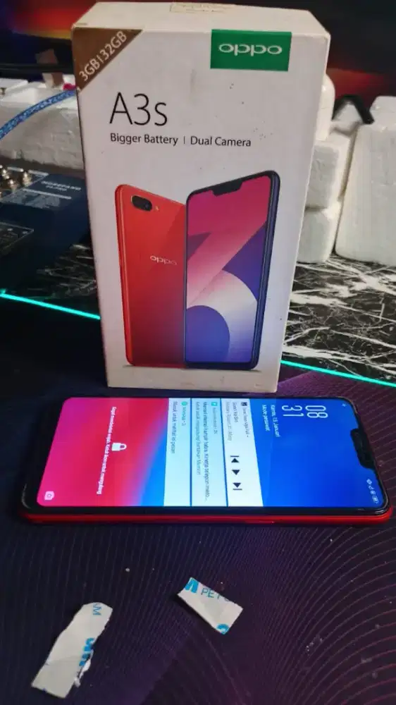 Oppo A3s 3/32 lengkap dus book mulus