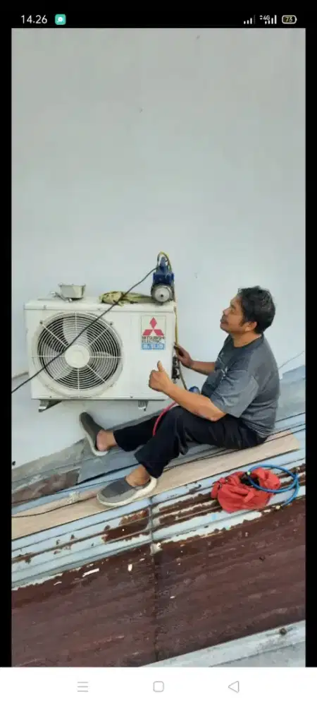 Jasa servis AC kulkas mesin cuci kompa air dll bergaransi