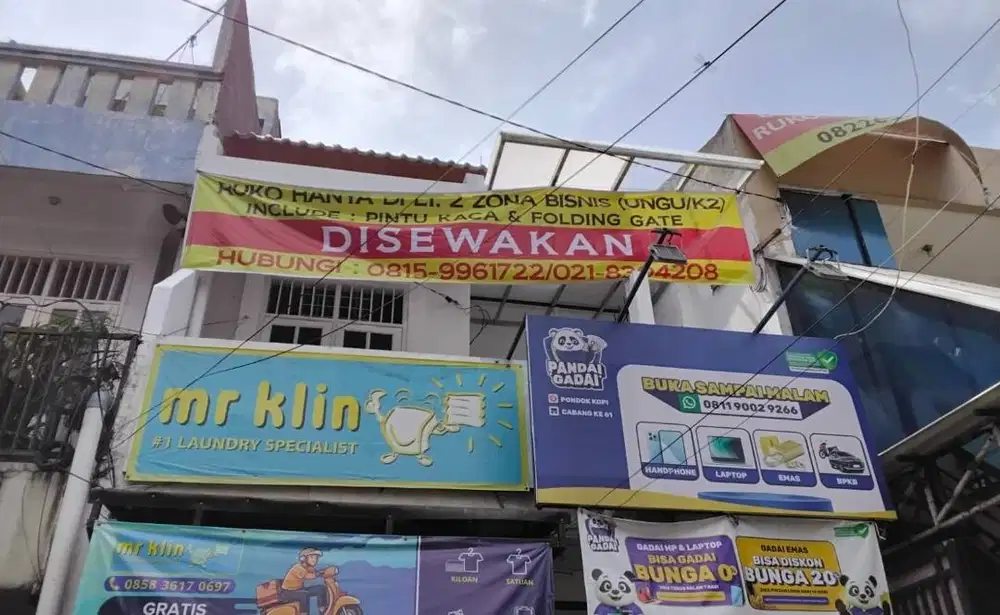 Disewakan ruko hanya di lantai 2 jl. Pondok kopi raya jaktim