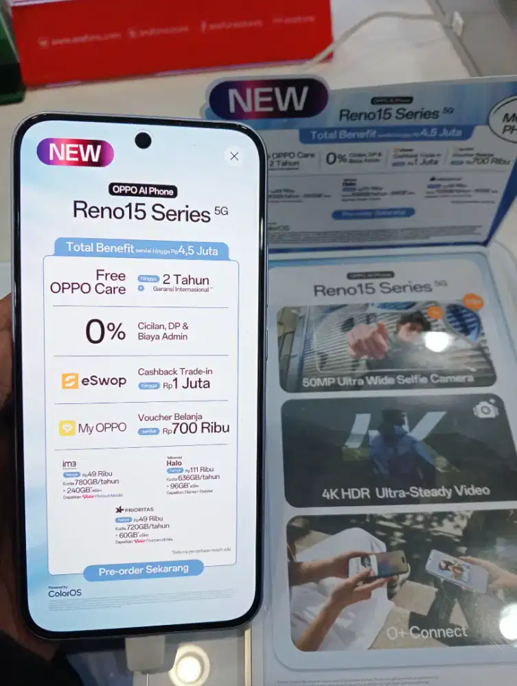 Pre-order Oppo Reno 15 series dapatkan benefit hingga 4.5Jt