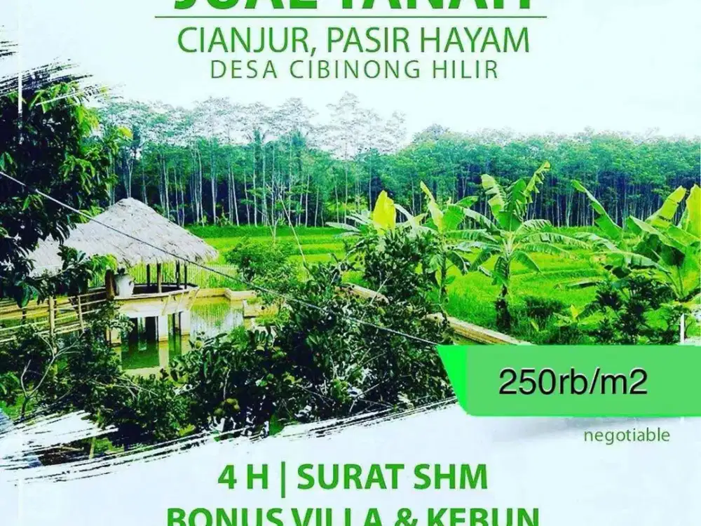 Dijual Tanah Produktif Sawah Beserta Pemancingan