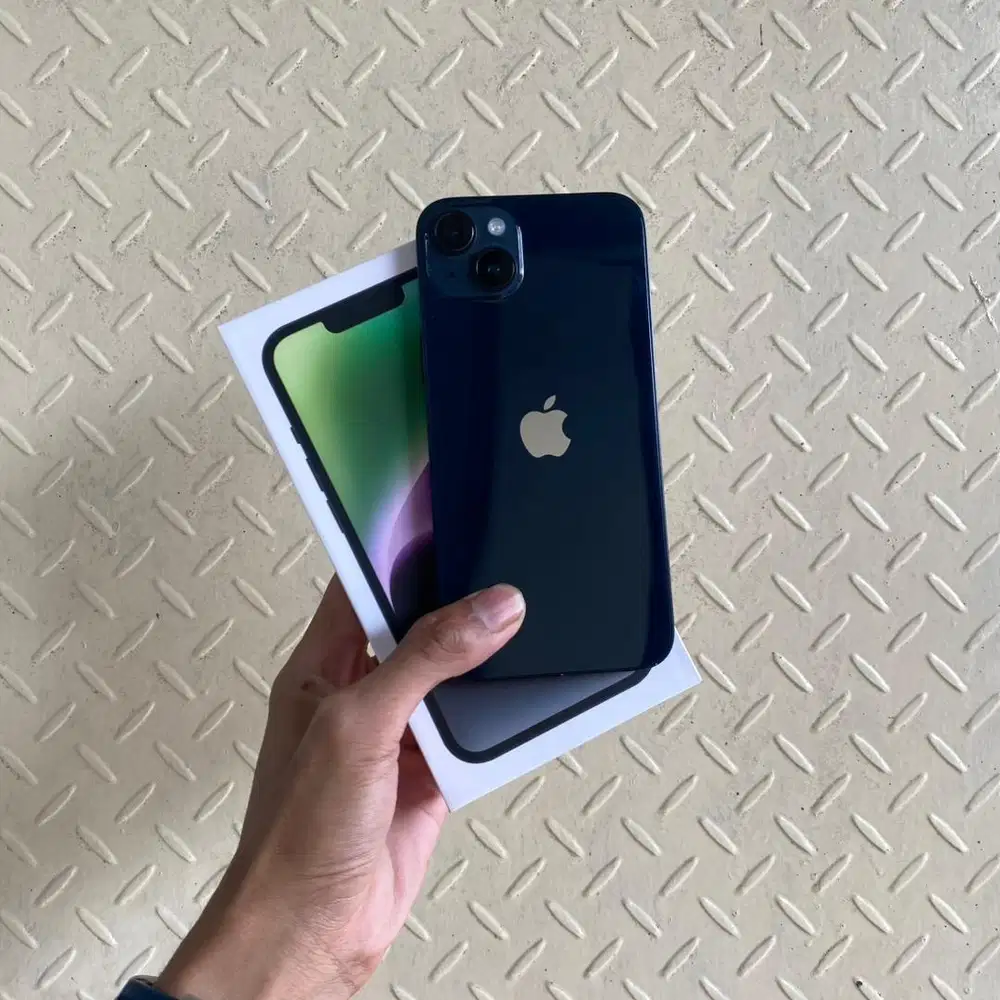 IPHONE 14 PLUS 128GB HITAM EX INTER ALL OPERATOR