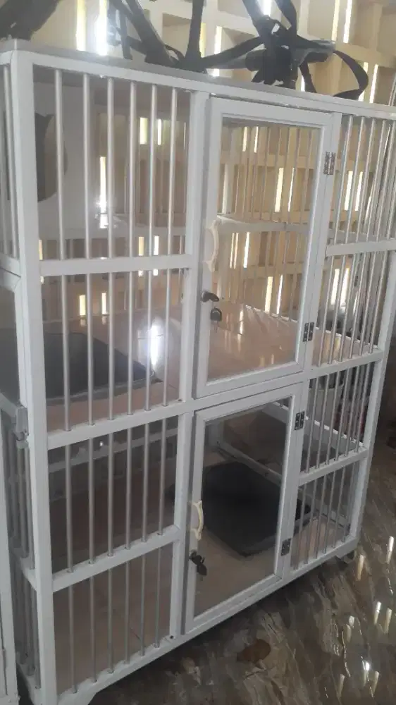 Kandang kucing jumbo 2 pintu