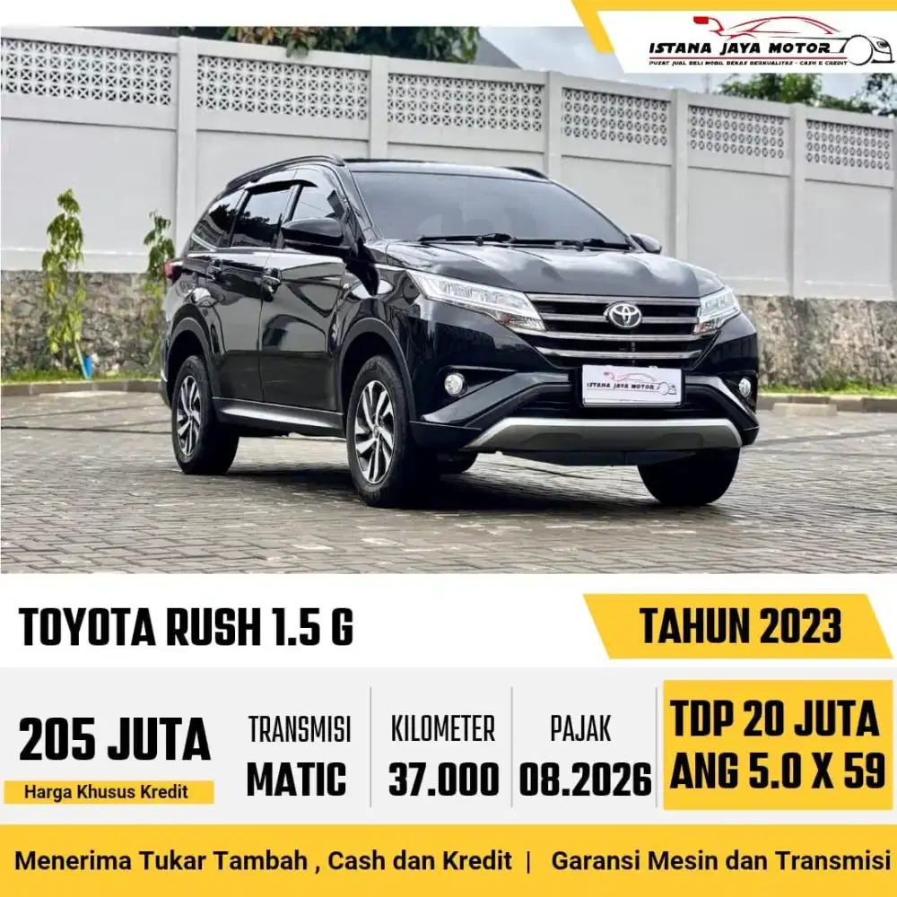 Toyota Rush G AT th 2023 #istana jaya motor