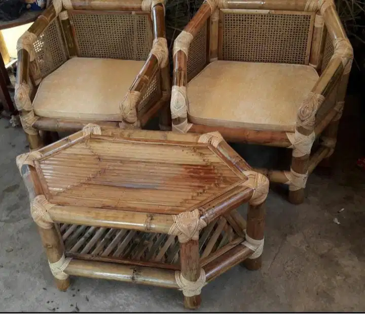 Kursi Teras Tamu Bambu