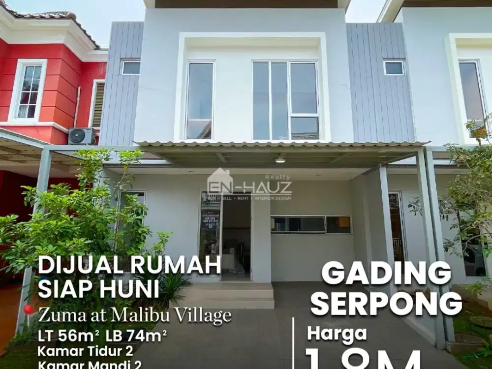 (DT) DiJual Rumah Siap Huni Zuma at Malibu Village, Gading Serpong