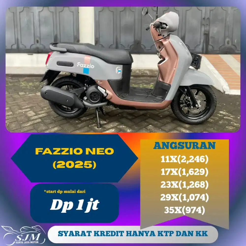 YAMAHA FAZZIO NEO 2025 SIAP PAKAI