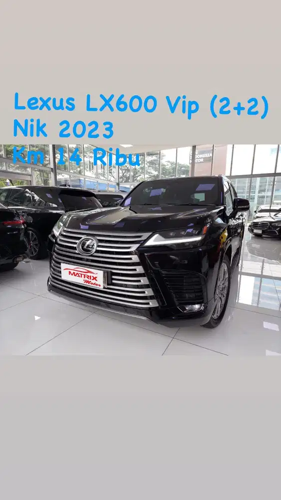 Lexus LX600 Nik 2023 Vip(2+2) black on black Siap pakai