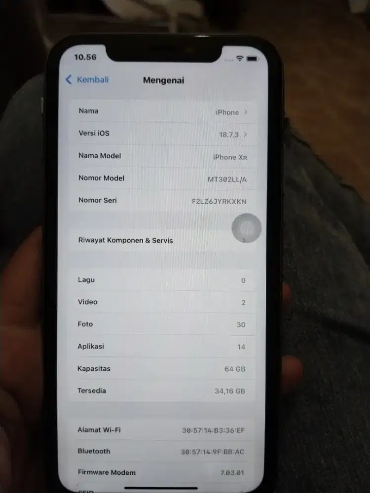 Iphone XR inter Wifi only