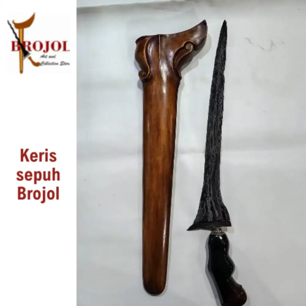 Keris sepuh Brojol pamor Singkir era Blambangan Wingit