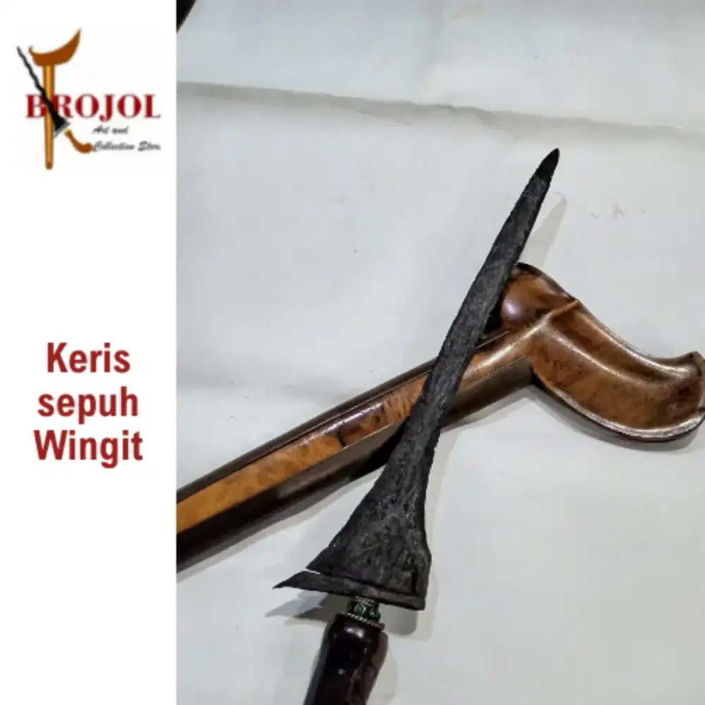 Keris sepuh brojol wingit pamor Wengkon isen - keris pusaka rawatan
