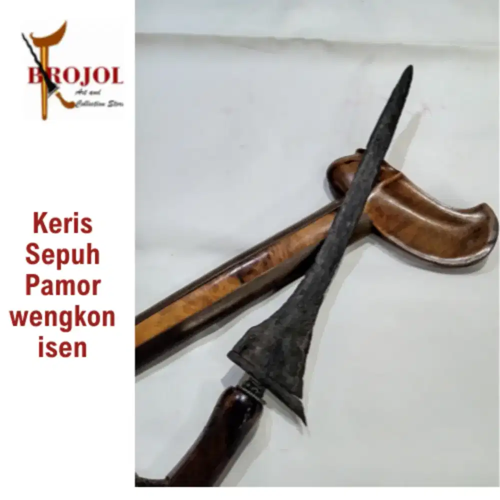 Keris sepuh brojol wingit pamor Wengkon isen - keris sepuh wingit