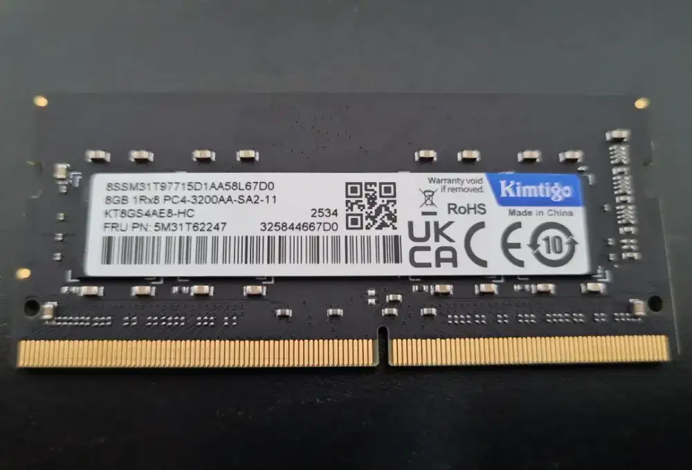 Memory RAM SODIMM 8GB DDR4 PC 3200 ex cabutan LENOVO