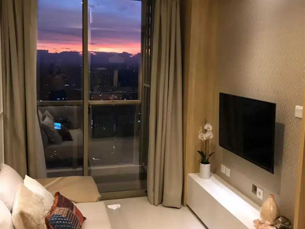 Disewa Taman Anggrek Residences 1 Bedroom 38sqm, Fully Furnished, City View