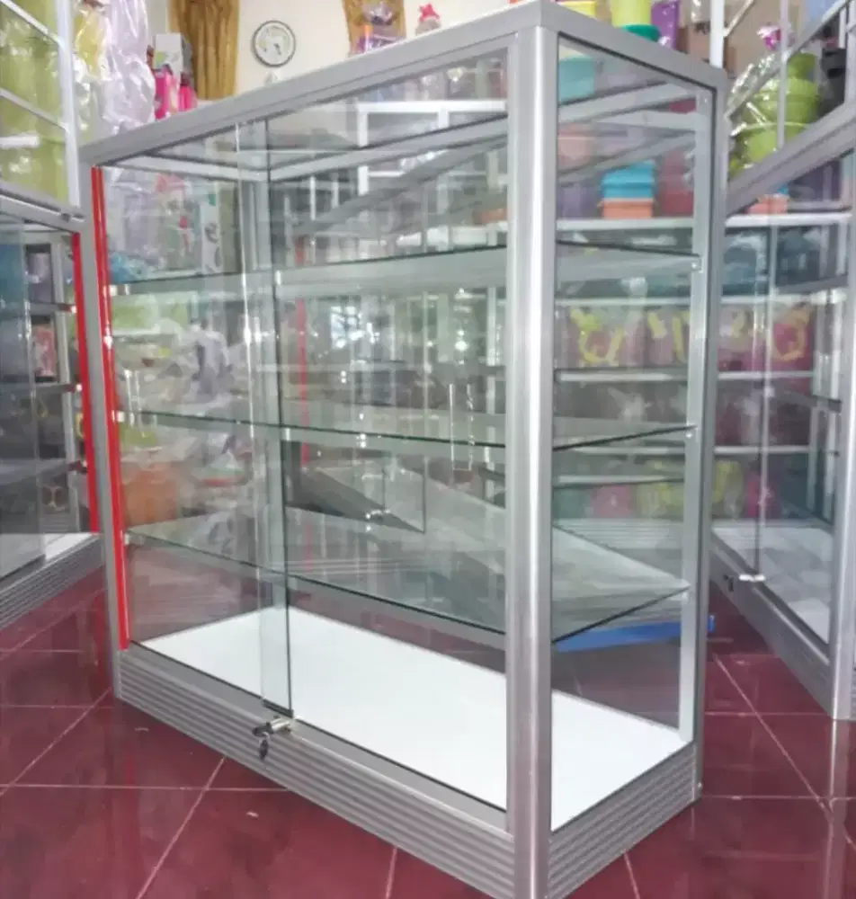 Etalase Panjang 1 Meter || Kaca Full 5mm