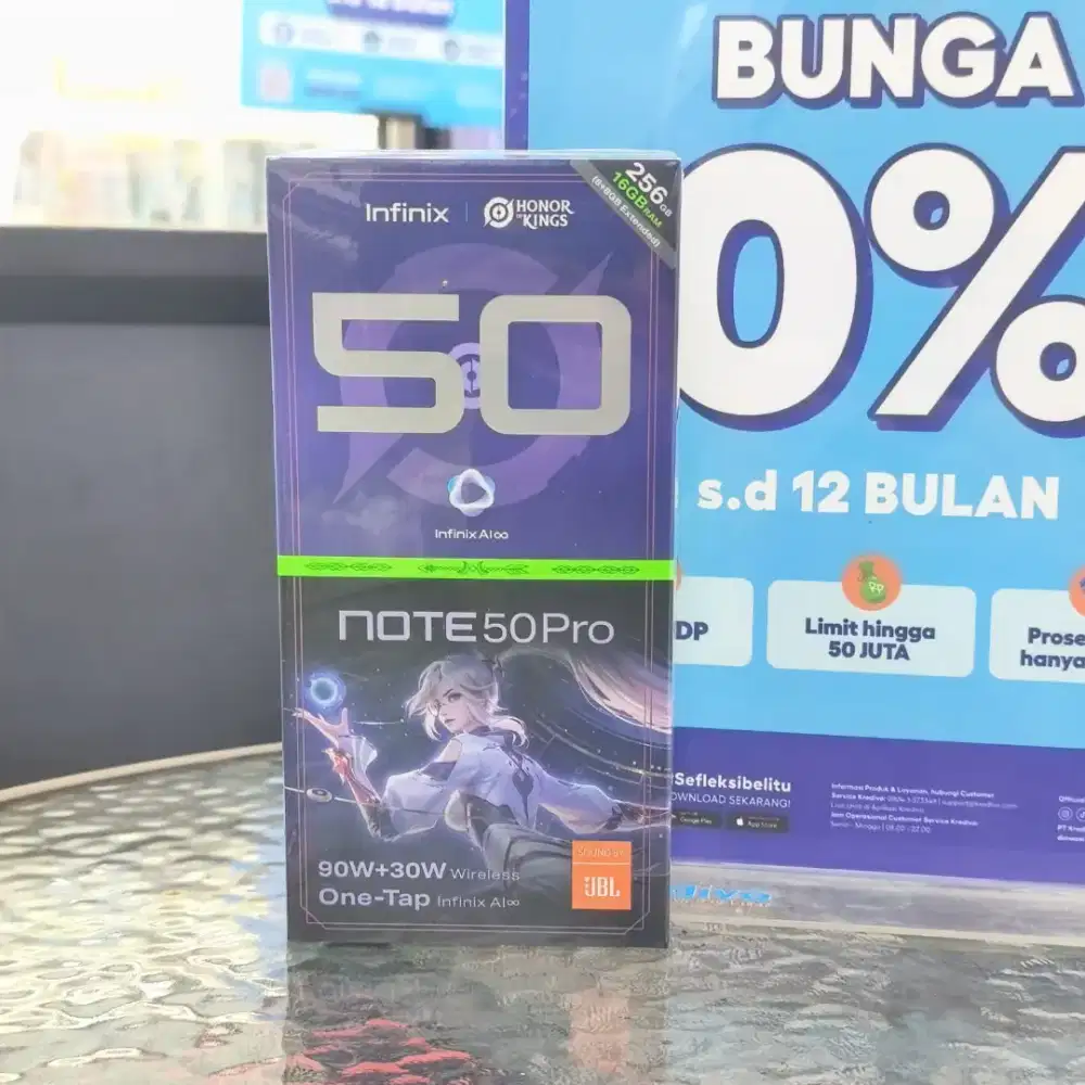 HP GAMING INFINIX NOTE 50 8+8/256GB BISA KREDIT FREE 2X CICILAN