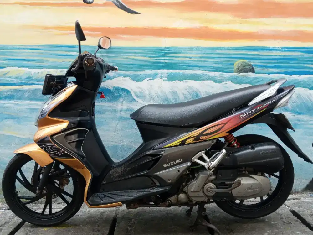 Suzuki skywave 2008 asli gold hitam