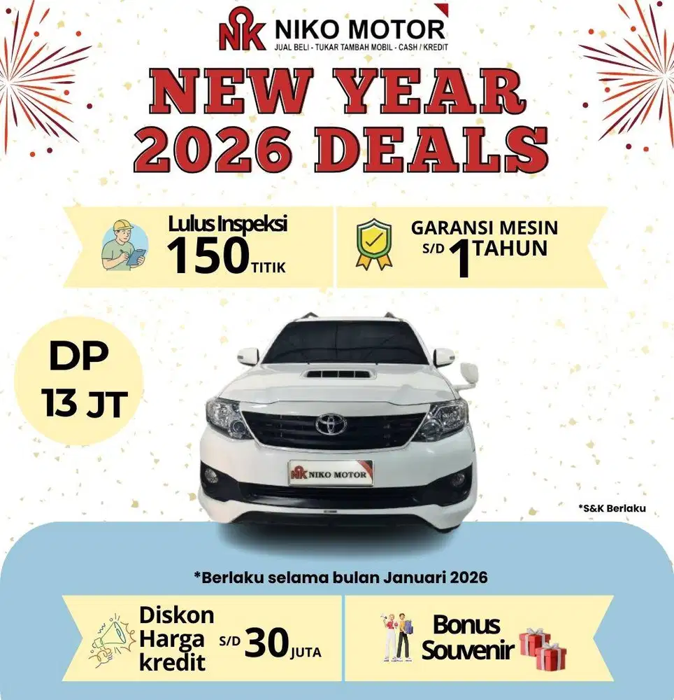 (MULUS) FORTUNER 2.5 G VNT TRD SOLAR 2015 AT