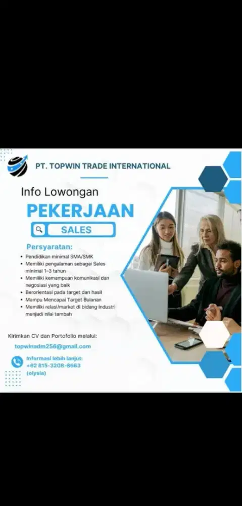 LOWONGAN KERJA – SALES