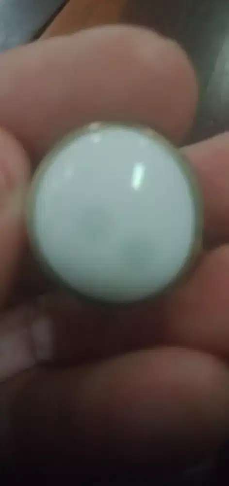 Jual cincin akik Yaman warna putih.