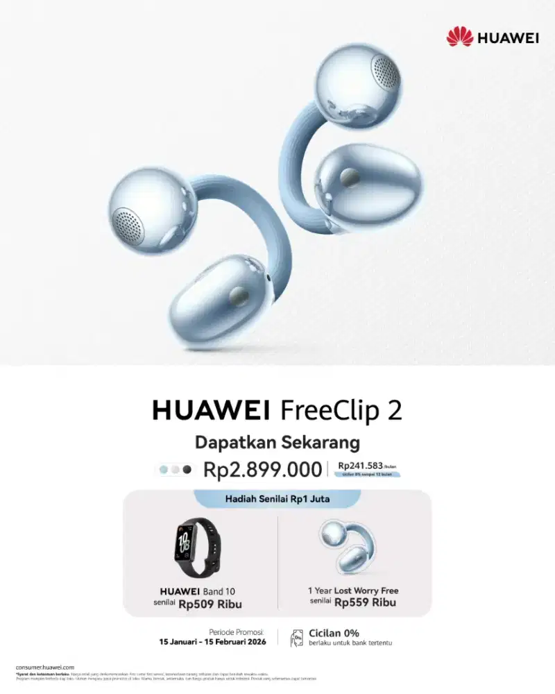 Huawei Freeclip 2 free band 10