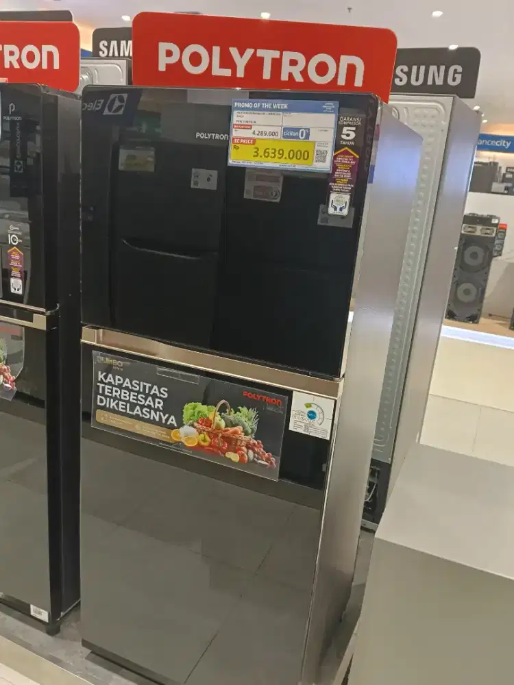 Kredit kulkas polytron 2 pintu, cicilan hanya dengan KTP